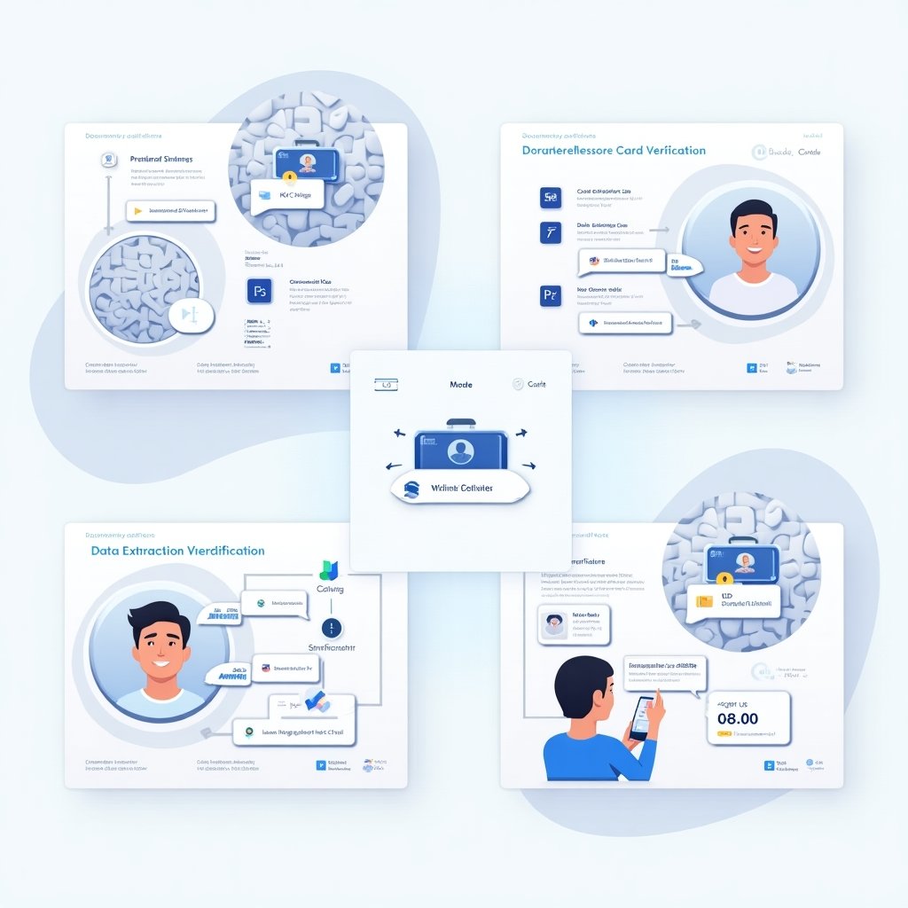 KYC Platform interface showing document verification process